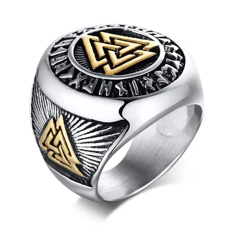 Bague à motif nordique