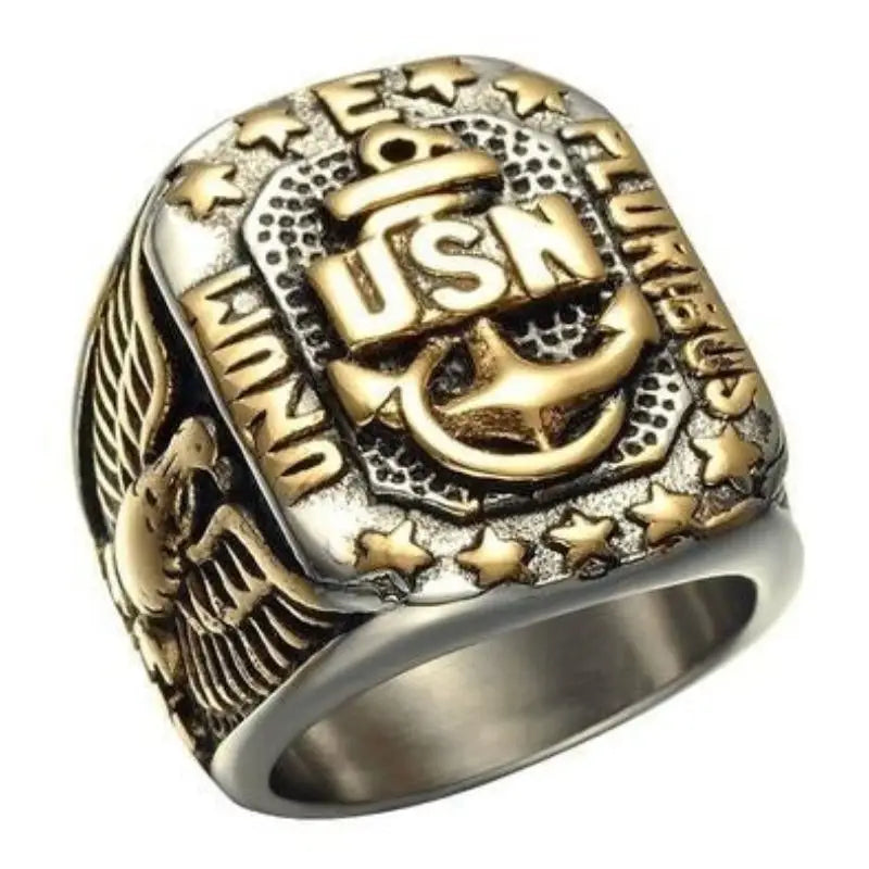 Bague légendaire insigne US Navy