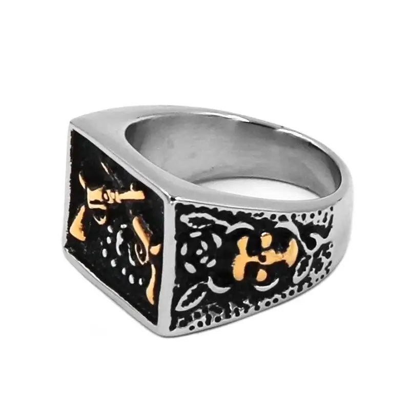 BAGUE MILITAIRE - FRÈRES D’ARMES (COULEUR ARGENT)