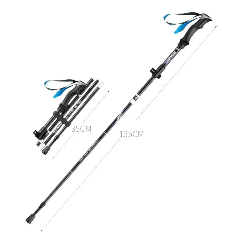 Bâton de randonnée pliable et léger