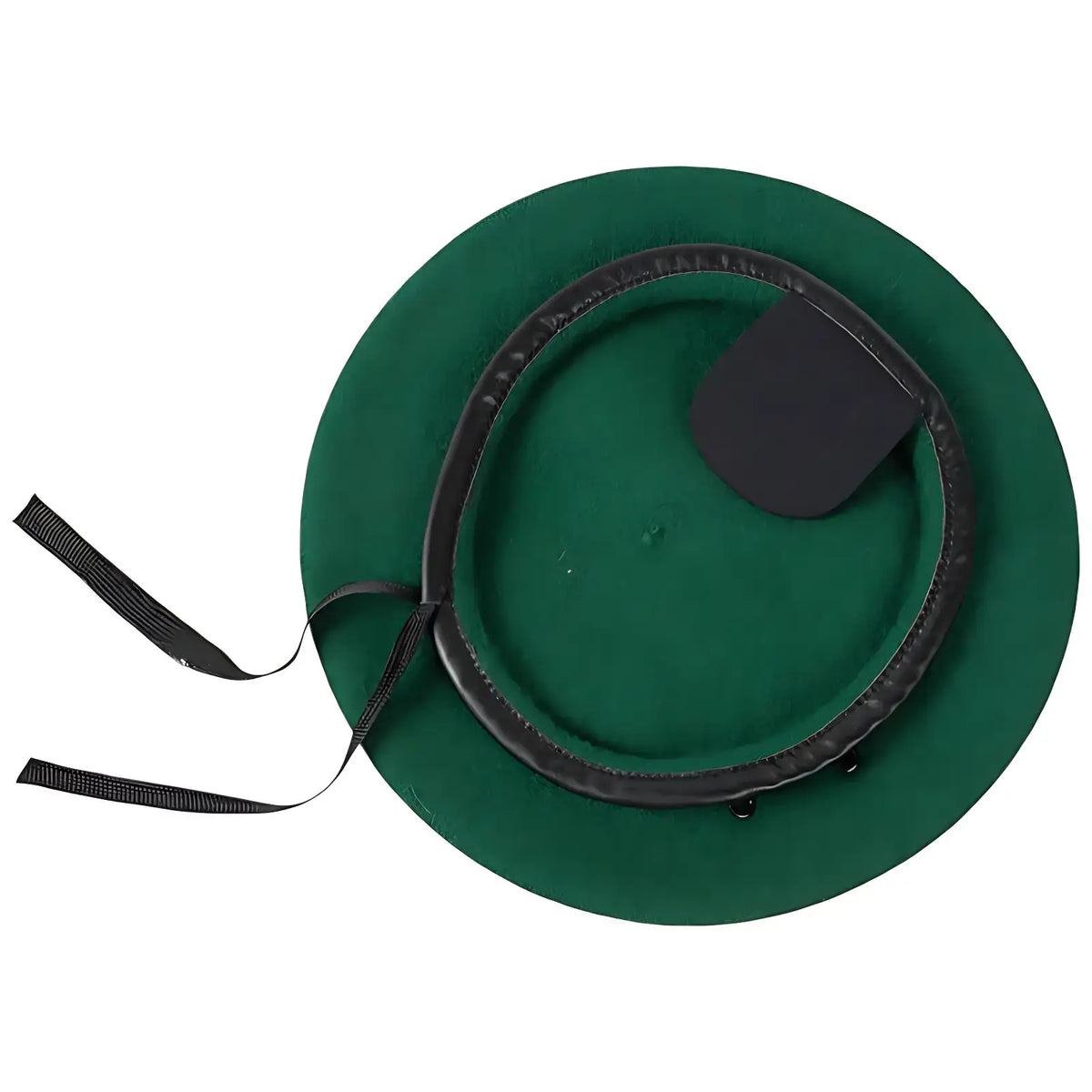 Béret militaire avec bord en cuir