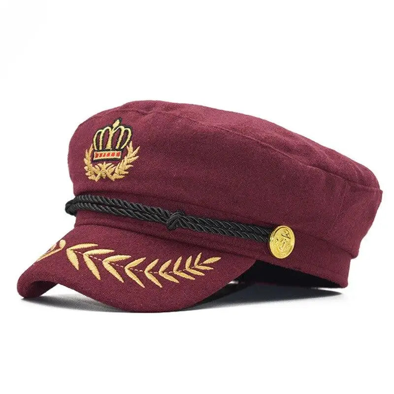 Casquette style capitaine homme