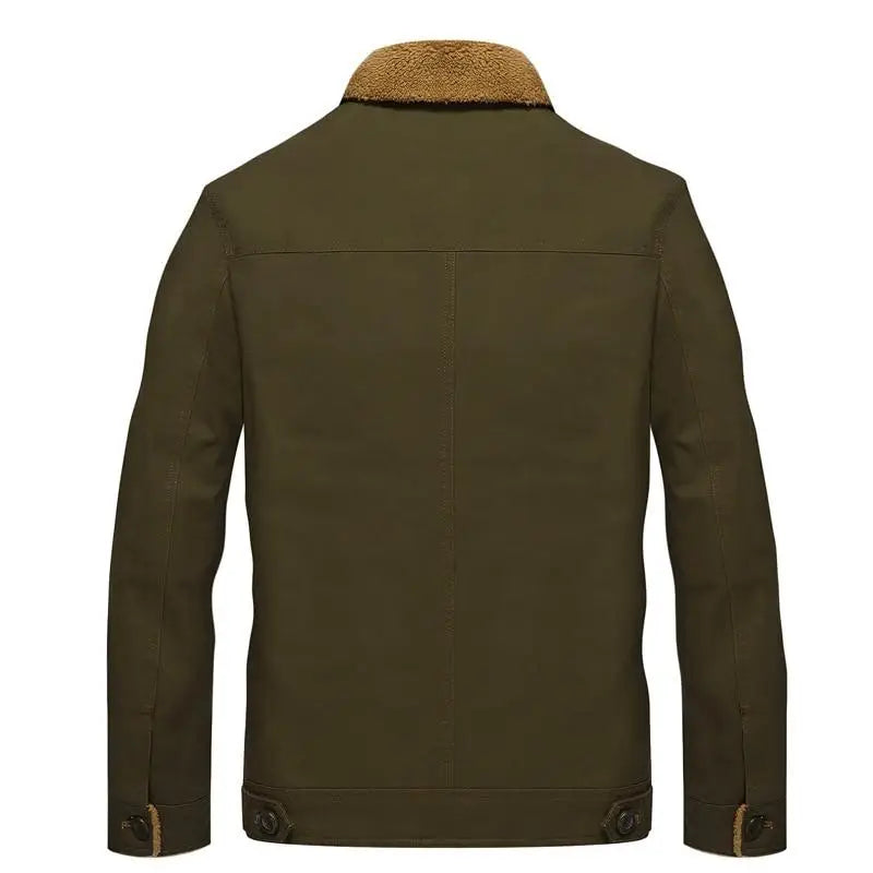 Blouson militaire à col fourré