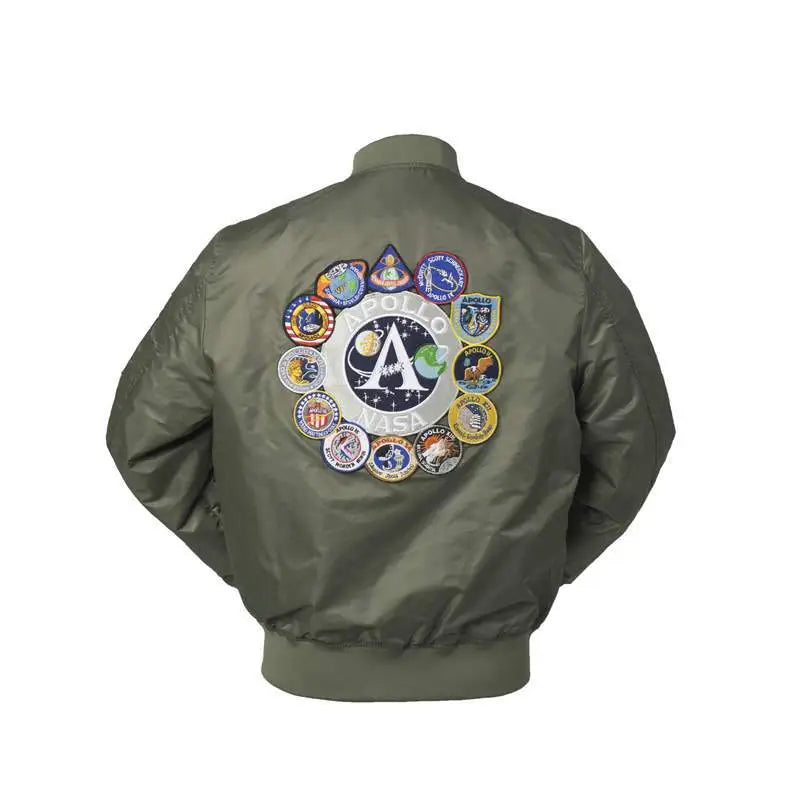 Bomber homme écussons brodés