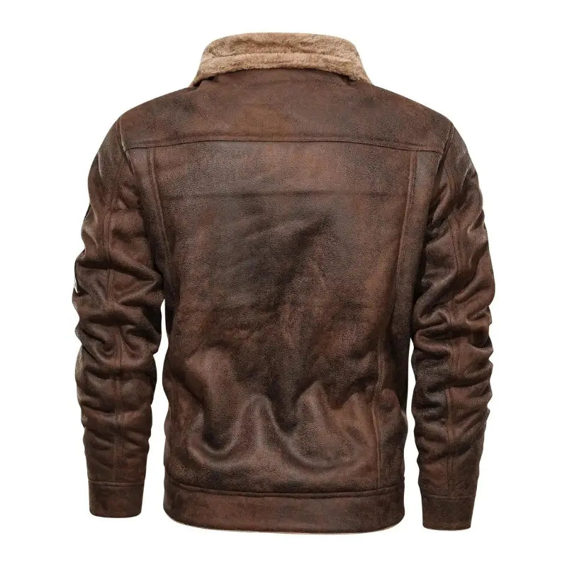 BLOUSON MILITAIRE VINTAGE EFFET CUIR
