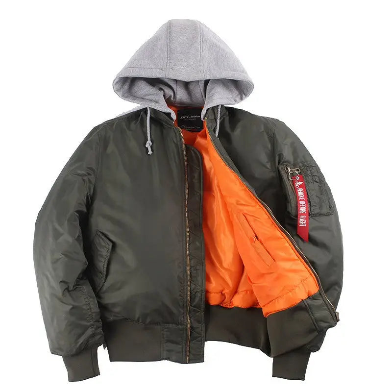 Blouson sweat capuche militaire homme