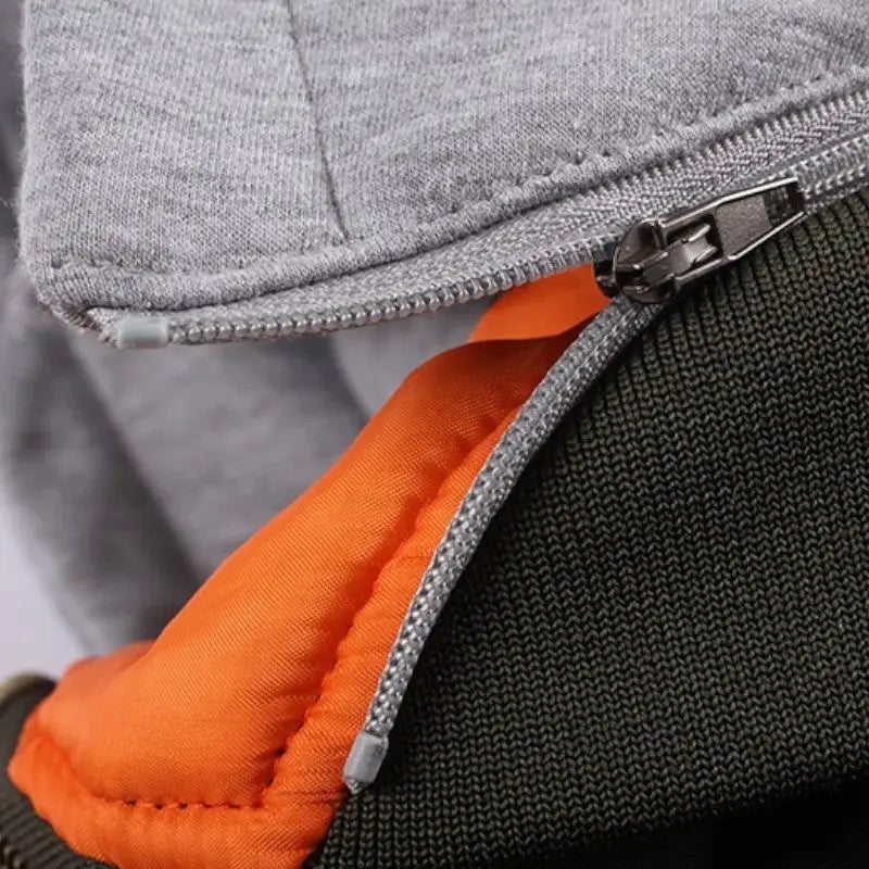Blouson sweat capuche militaire homme
