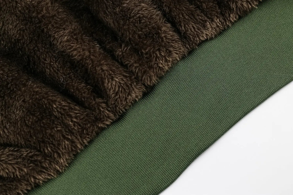 Bombers veste pour homme à capuche doublure polaire