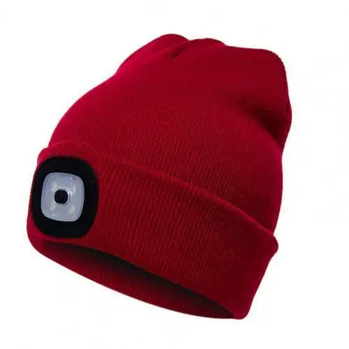 Bonnet avec lampe frontale