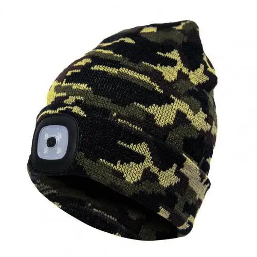 Bonnet avec lampe frontale