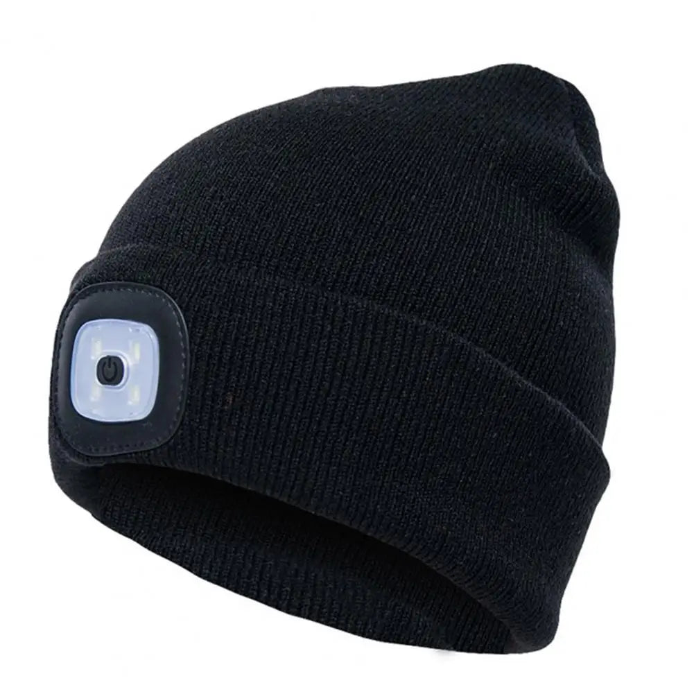 Bonnet avec lampe frontale
