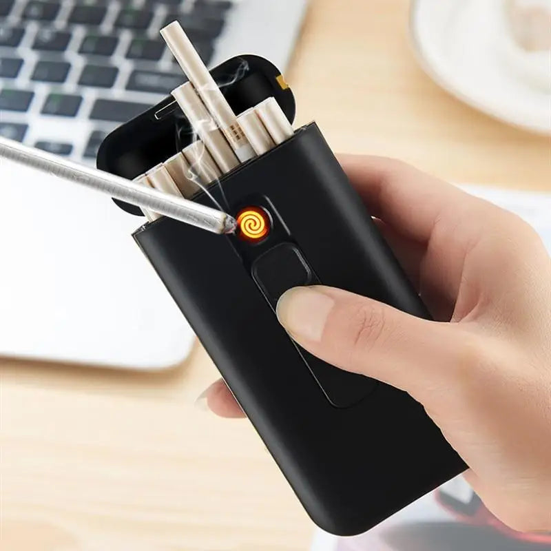 BRIQUET TEMPÊTE AVEC ÉTUI À CIGARETTES