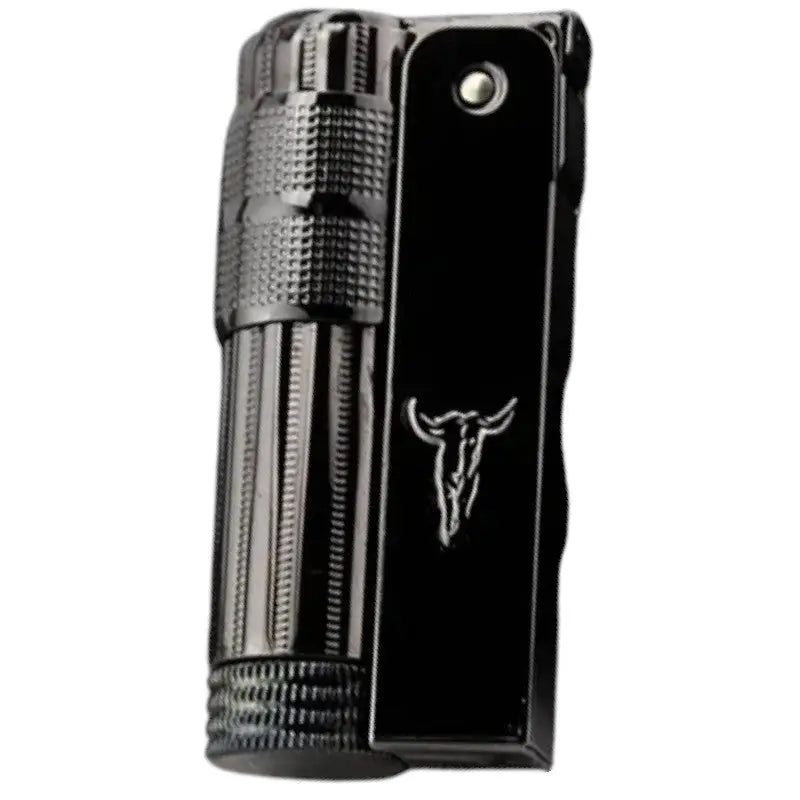 Briquet tempête à flamme réglable motif taureau