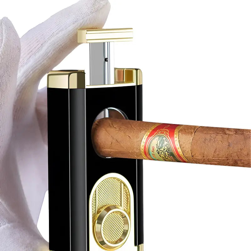 Briquet tempête triple flamme rechargeable