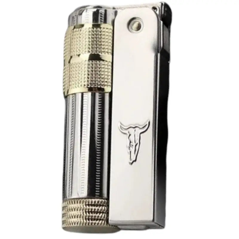 Briquet tempête à flamme réglable motif taureau
