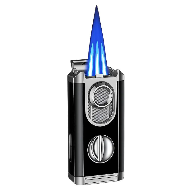 Briquet tempête triple flamme rechargeable