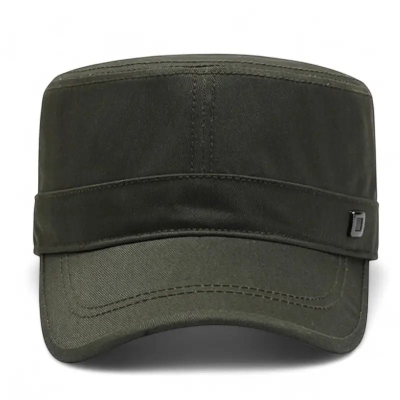 Casquette militaire coupe plate réglable