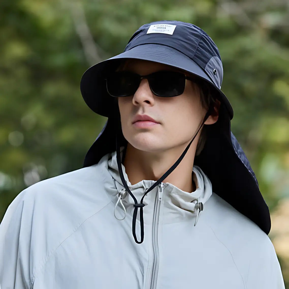 Chapeau anti uv protection cou randonnée