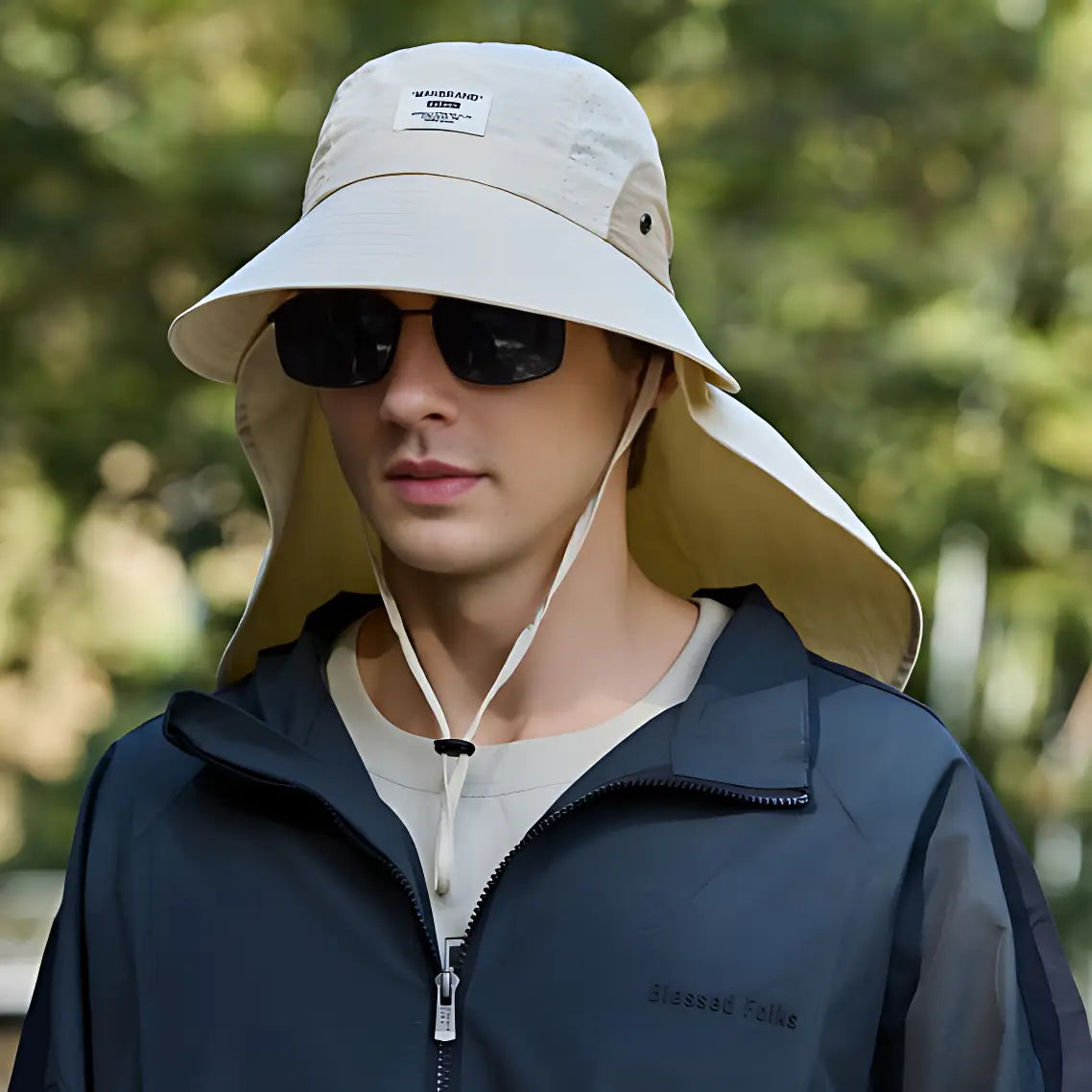 Chapeau anti uv protection cou randonnée