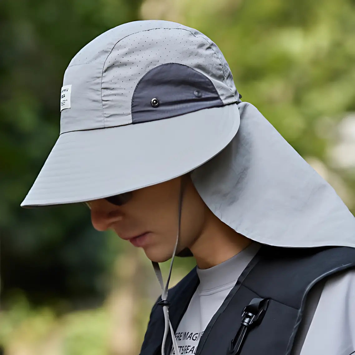 Chapeau anti uv protection cou randonnée
