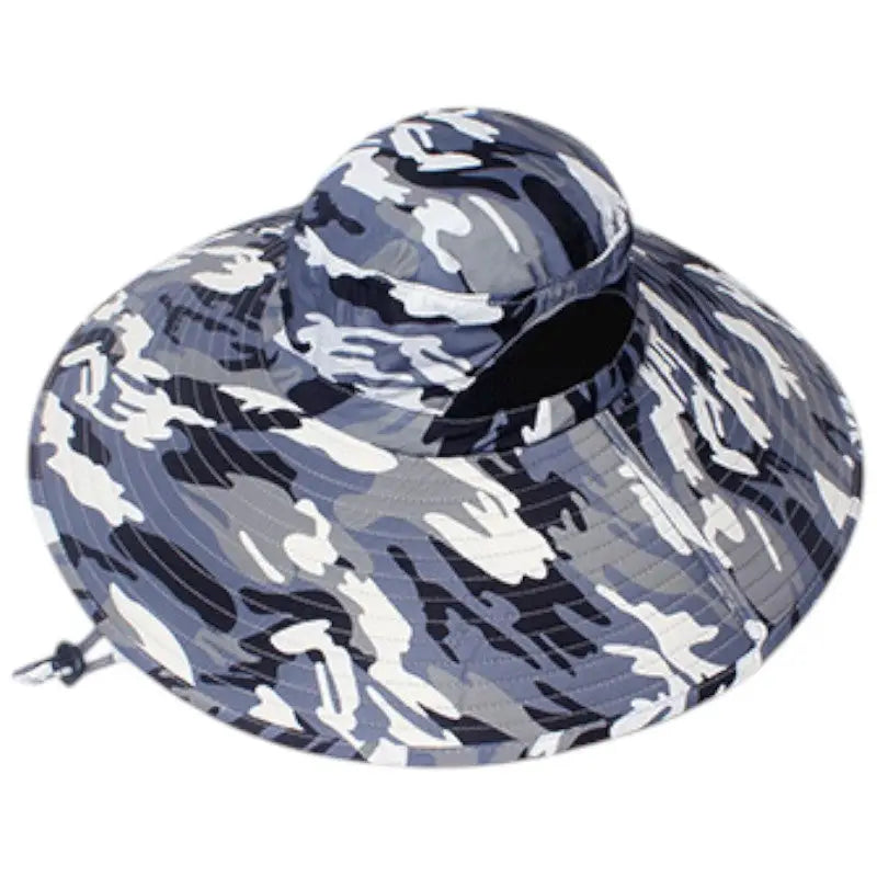 Chapeau de brousse camouflage à large bord