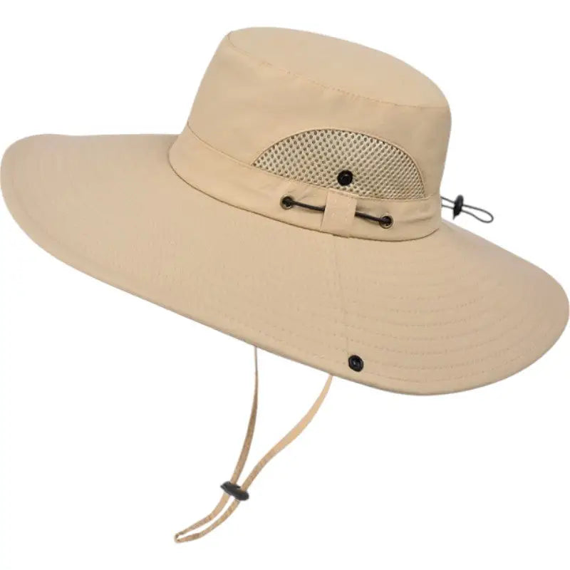 Chapeau de brousse homme en nylon à bord large