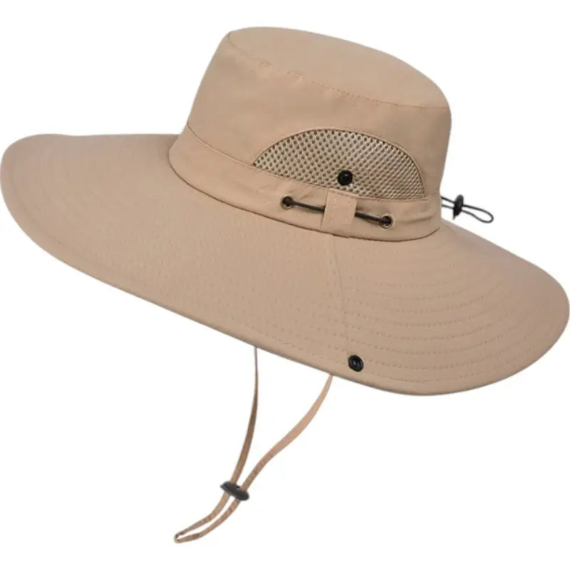 Chapeau de brousse homme en nylon à bord large