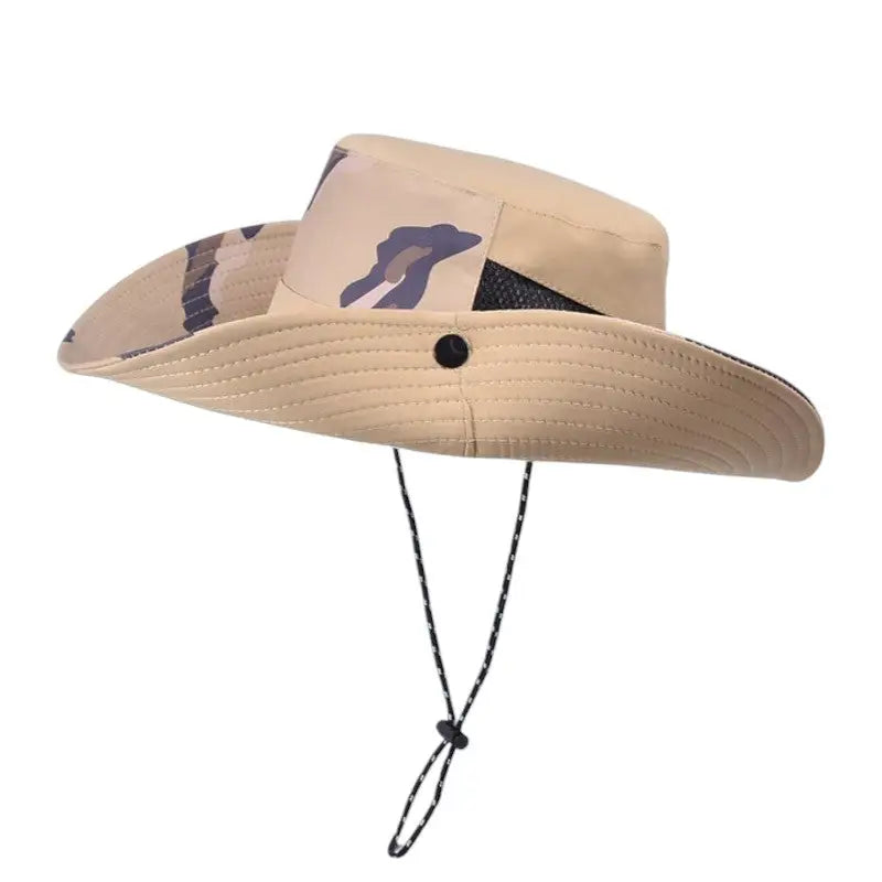 Chapeau randonnée avec aération latérale