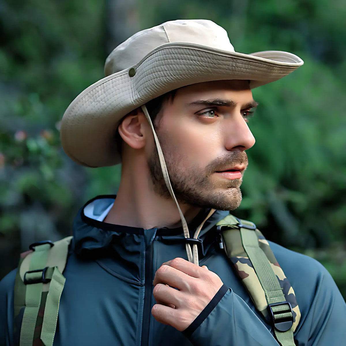 Chapeau randonnée anti-UV respirant