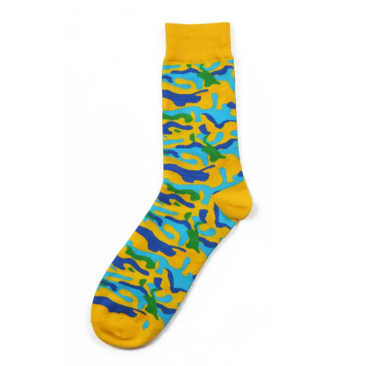 CHAUSSETTES STYLE MILITAIRE - MOTIFS CAMOUFLAGE COLORÉS