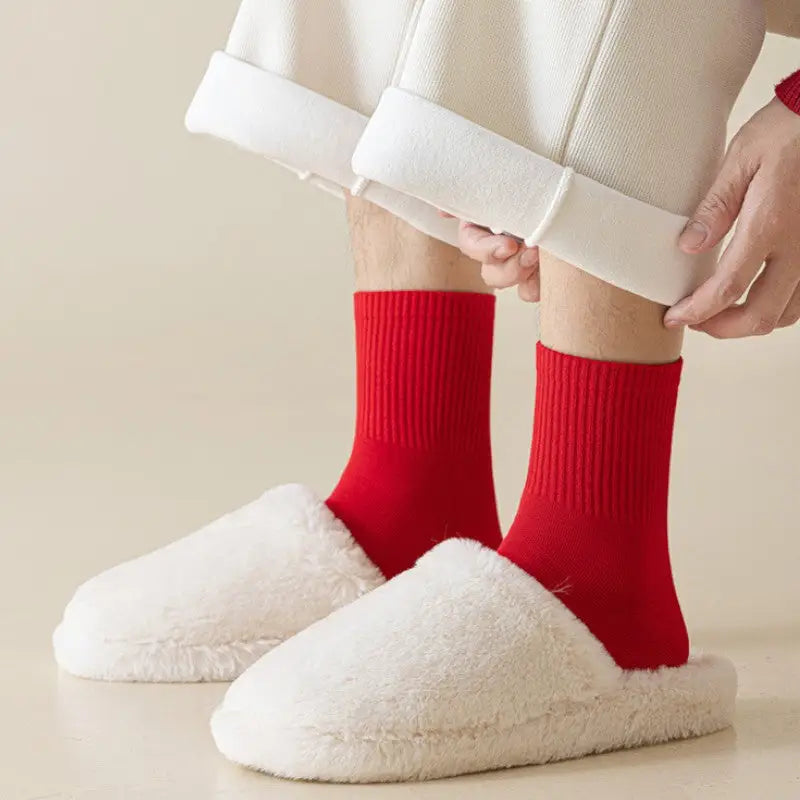 CHAUSSETTE MILITAIRE - LAINE ROUGE