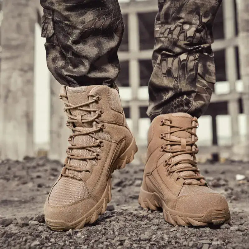 Chaussure homme grand froid à tige haute fourrée