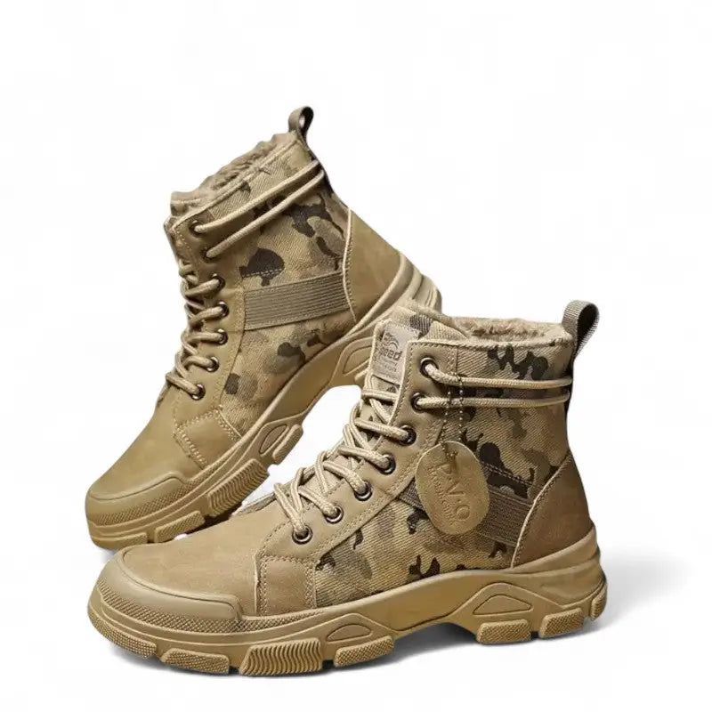 Chaussure militaire américaine mi-haute à crampons