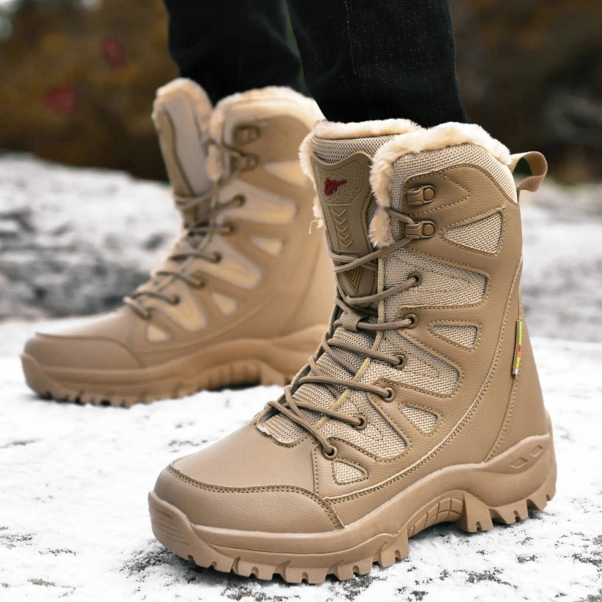 Chaussure militaire grand froid doublée polaire