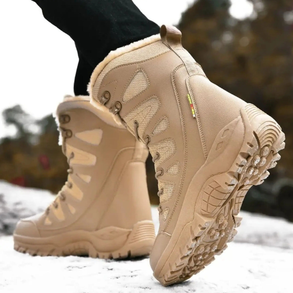 Chaussure militaire grand froid doublée polaire