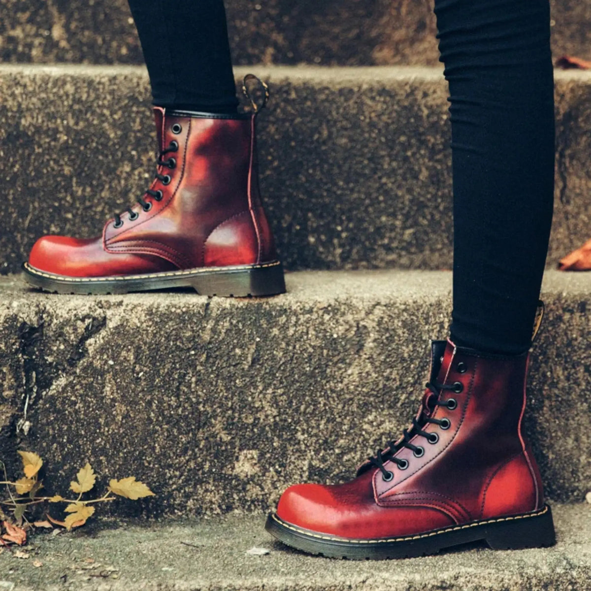 Chaussures style rangers femme
