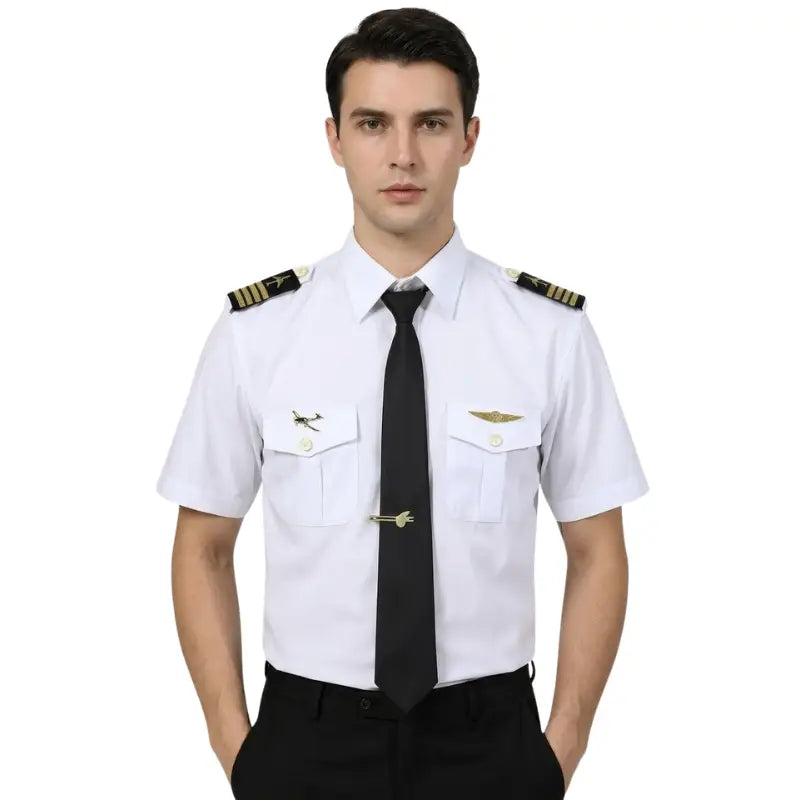 Chemise blanche uniforme militaire