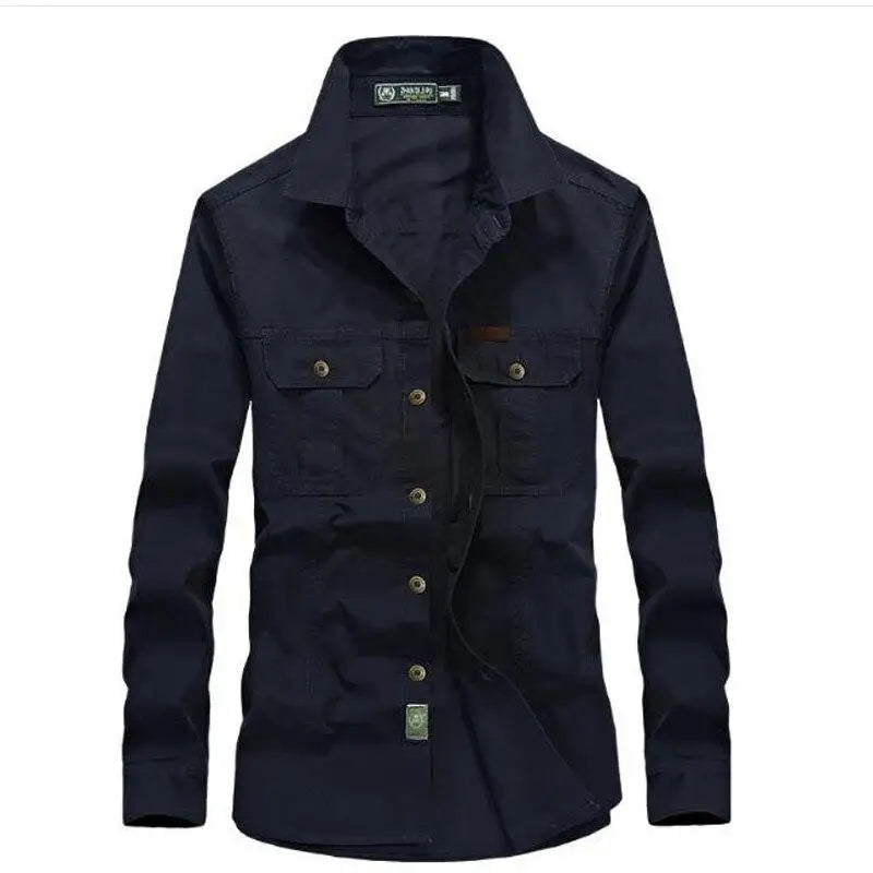 Chemise homme style militaire