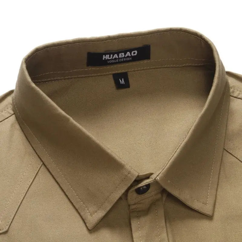 Chemise militaire homme style army avec épaulettes