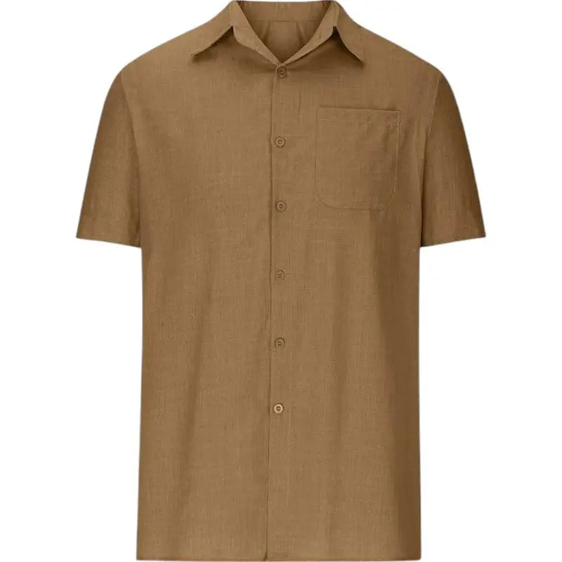 Chemise été homme coton et lin