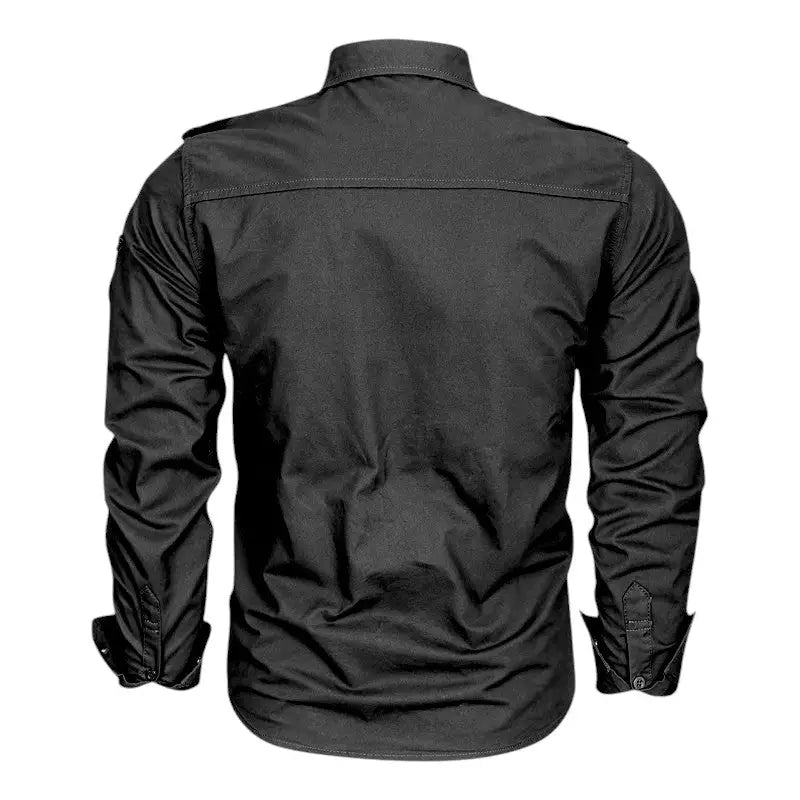Noir chemise à manches