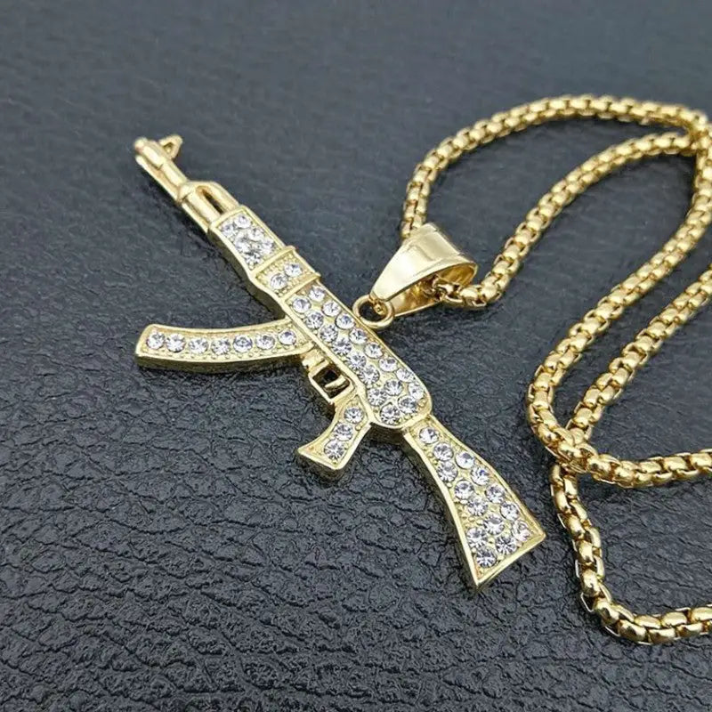 COLLIER MILITAIRE - AK-47 (OR)