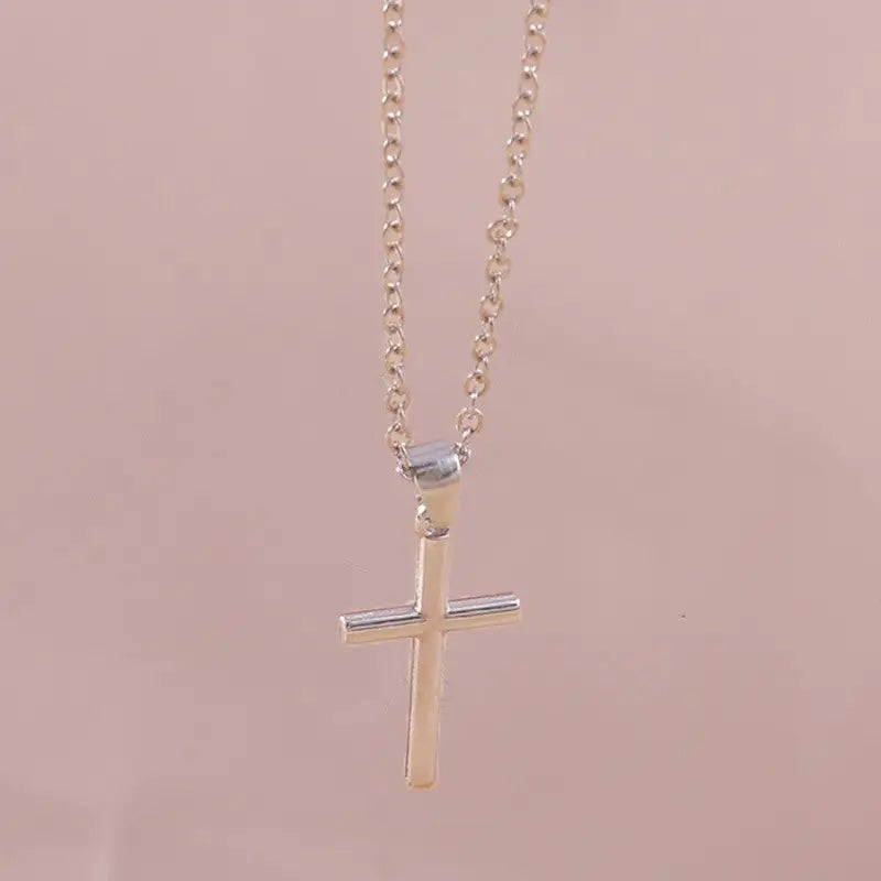COLLIER MILITAIRE CROIX - ACIER INOXYDABLE