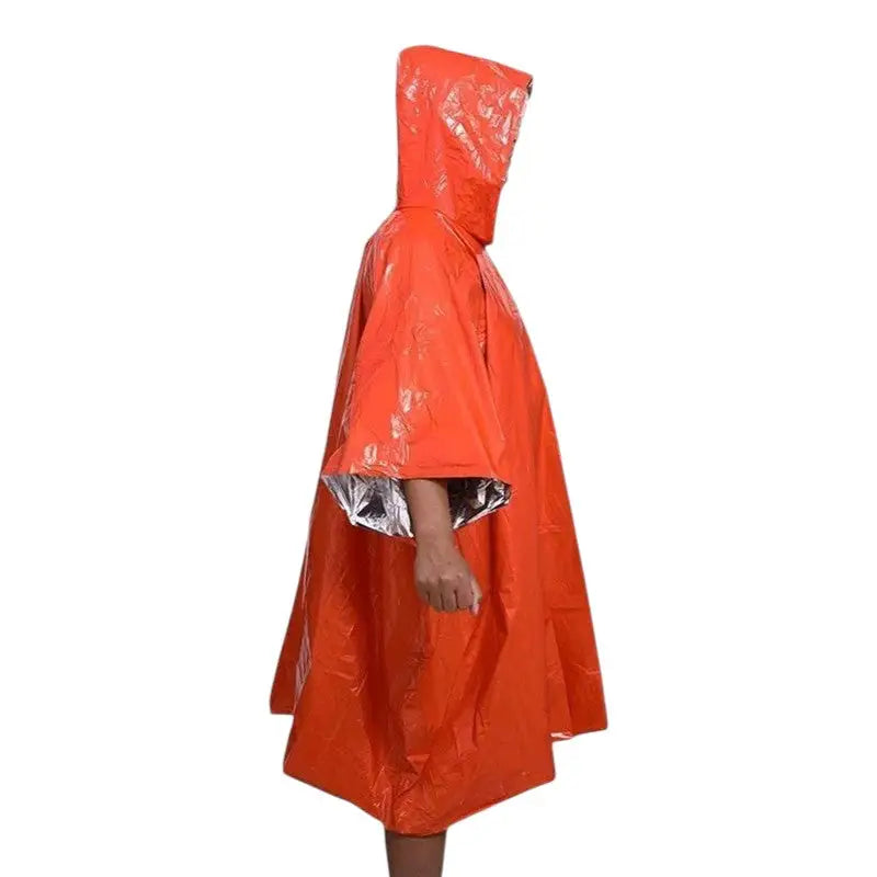 Poncho de survie thermique