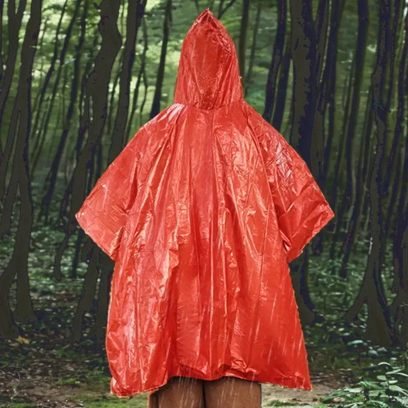 Poncho de survie thermique