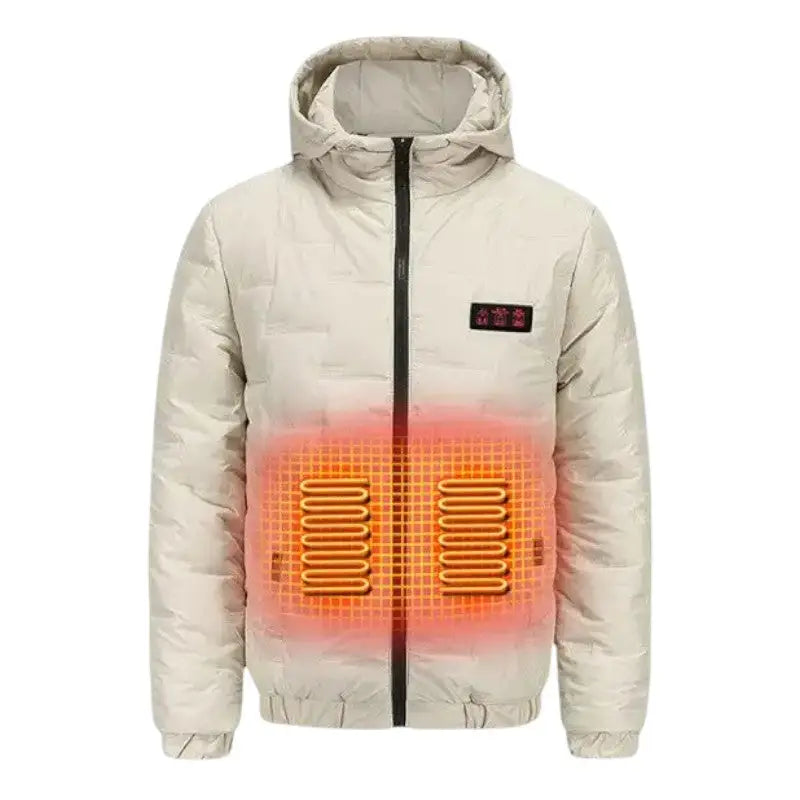 Doudoune chauffante USB unisexe 7 zones