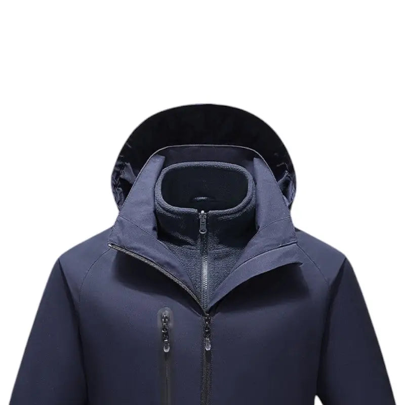 Doudoune chauffante doublé polaire homme