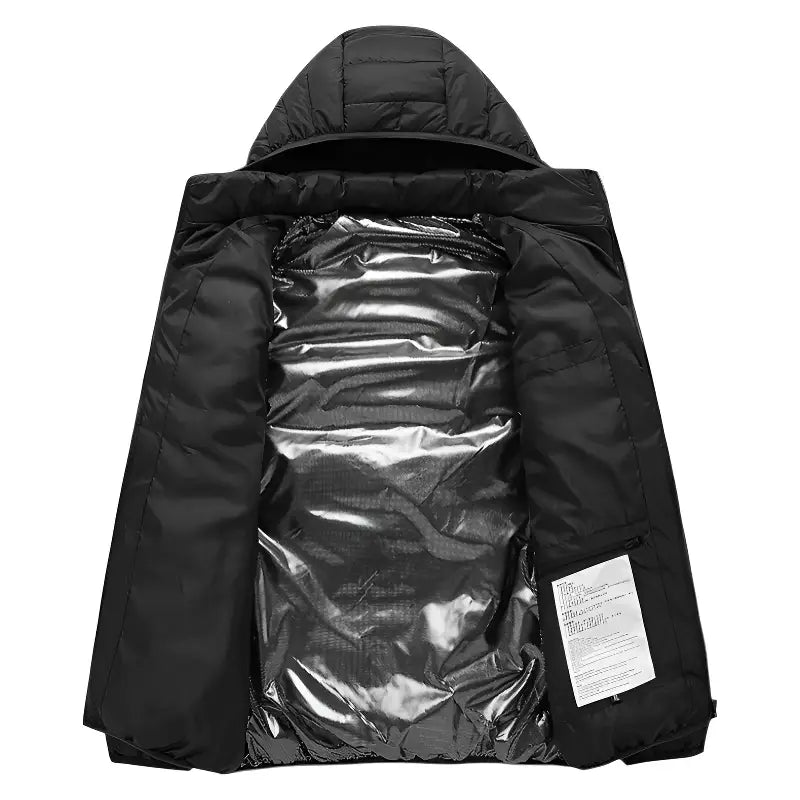 Doudoune chauffante noir femme
