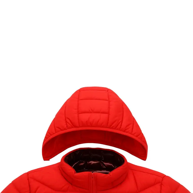 Doudoune homme chauffante rouge