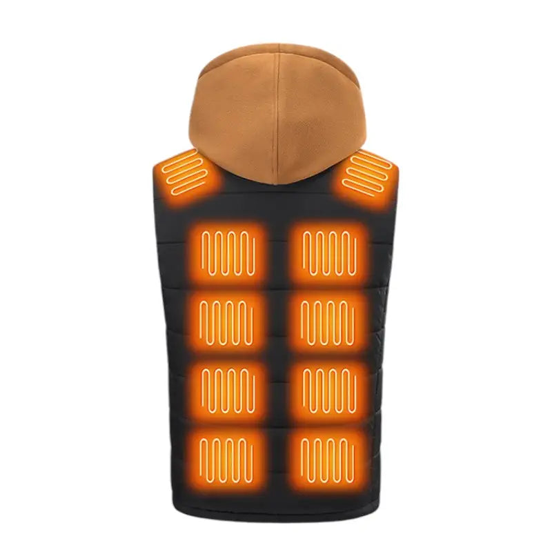Gilet chauffant USB 15 zones